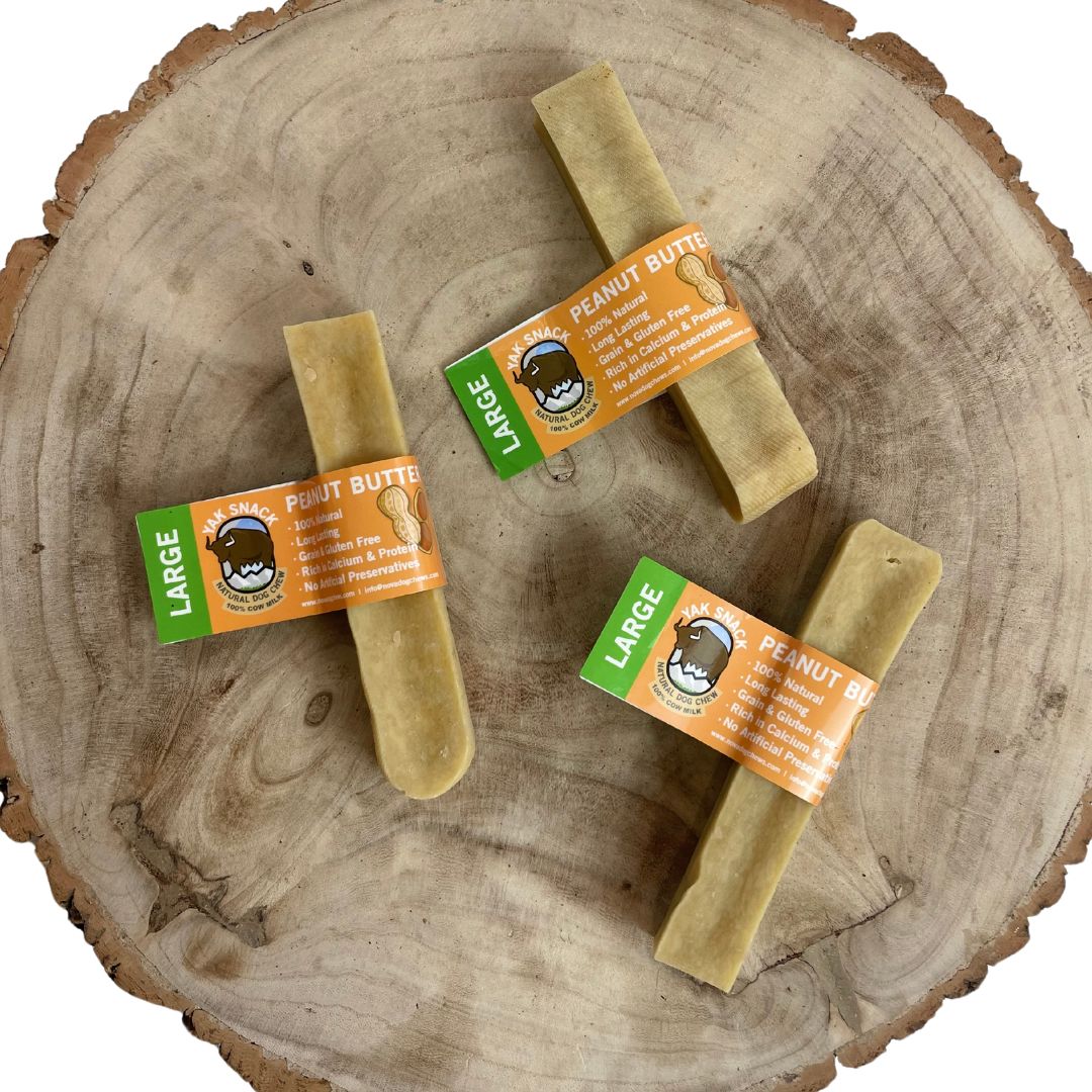 Yak Chews Peanut Butter - 2 Sizes Available