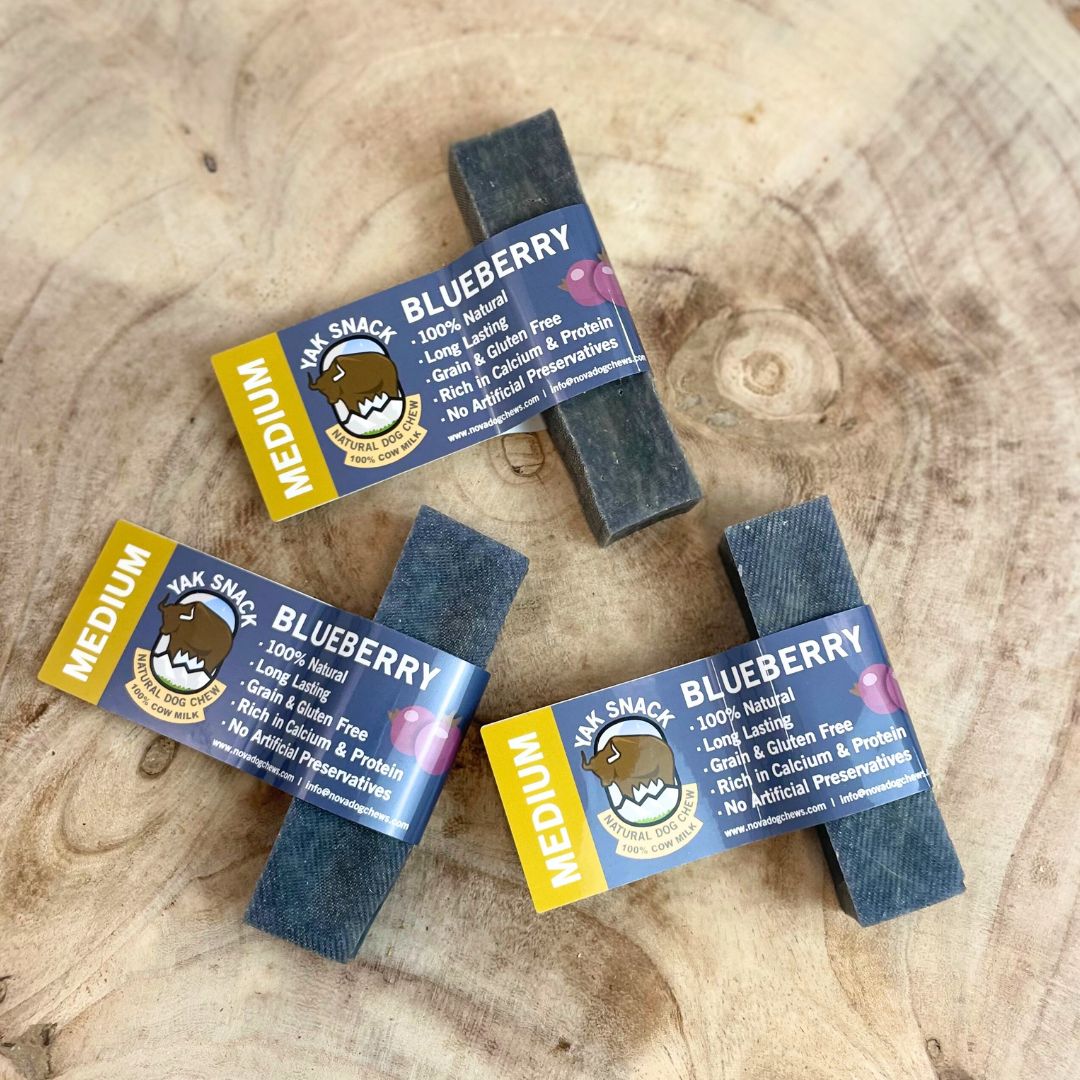 Yak Chew Blueberry - 2 Sizes Available